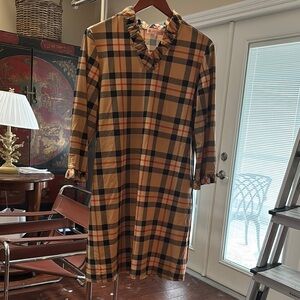 Jude Connally Checkered Ruffle Dress